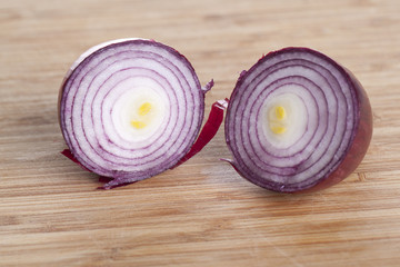 Halved onions