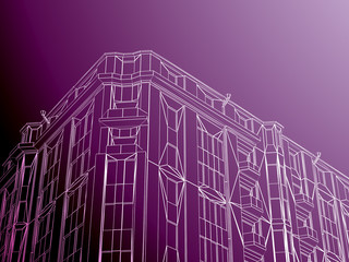 Abstract architecture background.