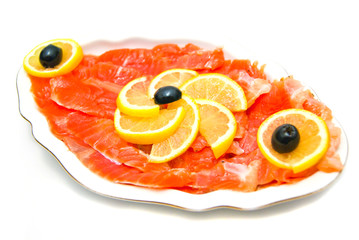 Fresh salmon close-up