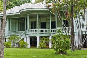 Western style traditional wooden house