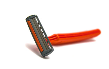 single orange razor blades
