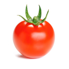 Tomato isolated on white background.