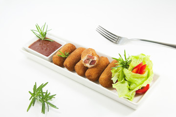 Croquetas de jamón.