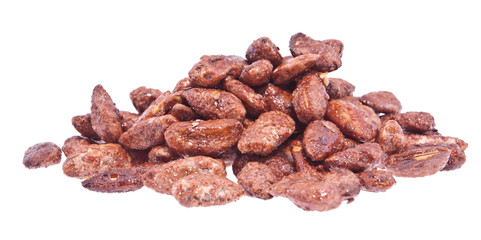 Heap of roasted almonds (with clipping path)
