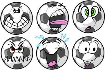 Soccer emotion Sports Icon Vector Illustration