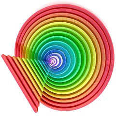 Obraz premium Arrow circles isolated on the white