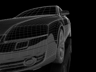 Fototapeta premium Mój własny projekt samochodu 3D