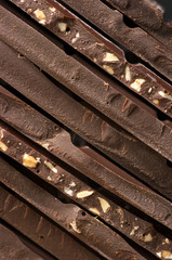 Dark chocolate close-up