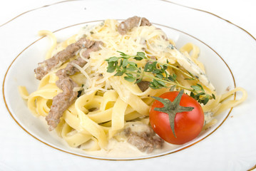 Pasta with meat