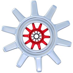 Obraz premium Gears isolated on white. Work concept.