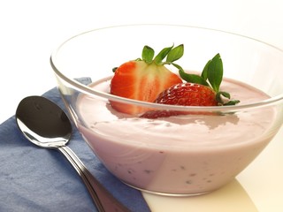 Strawberry breakfast, isolated