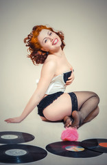 Pin-up girl. American style