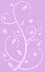 Violet floral design