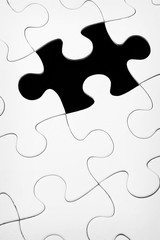 1ピース欠けたジグソーパズル