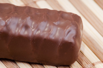 chocolate bar eating by snack