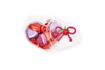 Heart chocolate candy