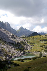 Fototapeta na wymiar Zireinersee - Austria - Tyrol - Rofan