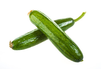 Cucumber isolated on white background