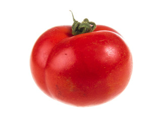 Tomato isolated on white background.