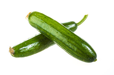 Cucumber isolated on white background