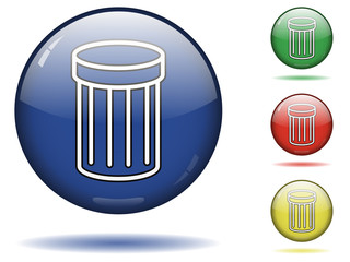 Trash icon set