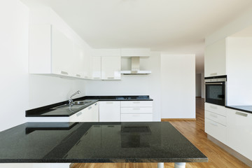 beautiful new apartment, interior, view of the kitchen