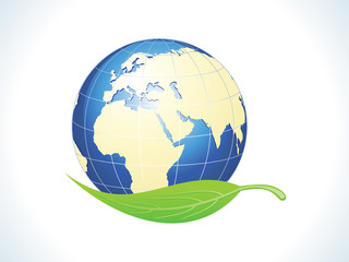 abstract eco care leaf concept