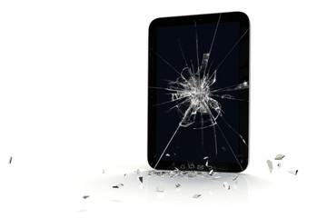 Tablet-PC Touchscreen Glasbruch 3D