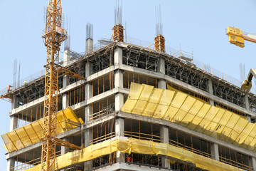 Hochhaus Baustelle	in Buenos Aires