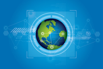 world technology background design