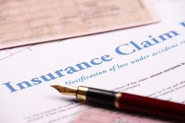 Obraz premium Blank insurance claim form