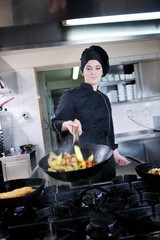 chef preparing meal