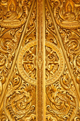 Texture of door in Thai temple