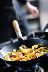 chef preparing meal