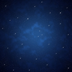 Fototapeta na wymiar Gwiazda na nocnym niebie