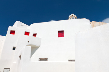 Emporio village of Santorini island in Greece