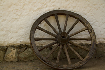 Obraz premium Roda de carroça