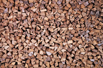 Piled firewood_Brennholz_Pappel_3