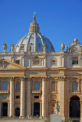The Papal Basilica of Saint Peter at Vatican square