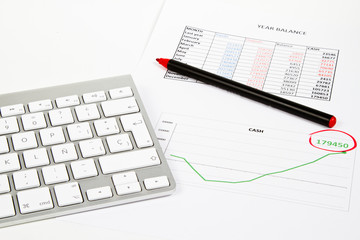 keyboard and benefits sheet