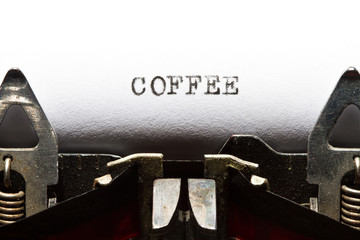 typewriter with text coffee - 40652186