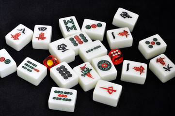 Chinese mahjong tiles