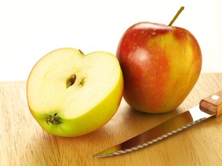 Two apples, isolated
