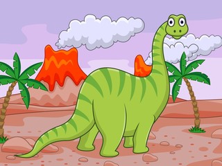 Caricature de dinosaure