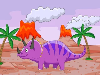Tuinposter Dinosaurus tekenfilm © idesign2000