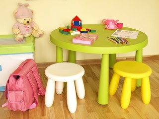 Furniture in child room
