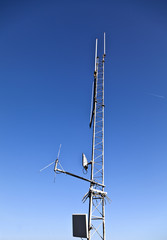 Obraz premium Pic du Jer Telecommunications Antennas