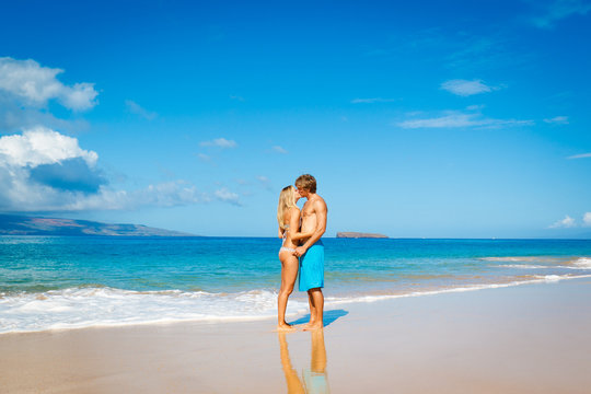 Young Couple on Tropical Beach
