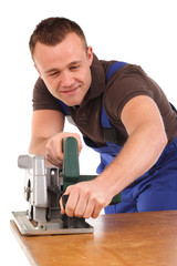 Handarbeit mit der Säge