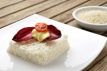 vegetarian rice cake